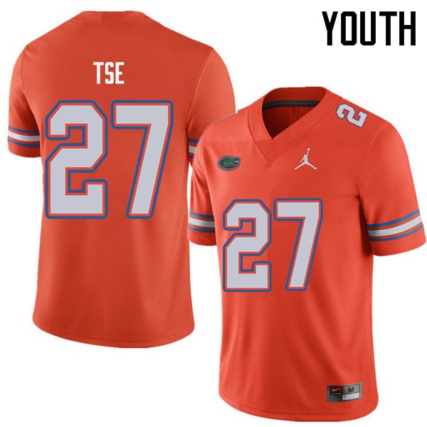 Jordan Brand Youth #27 Joshua Tse Florida Gators College Football Jersey Orange